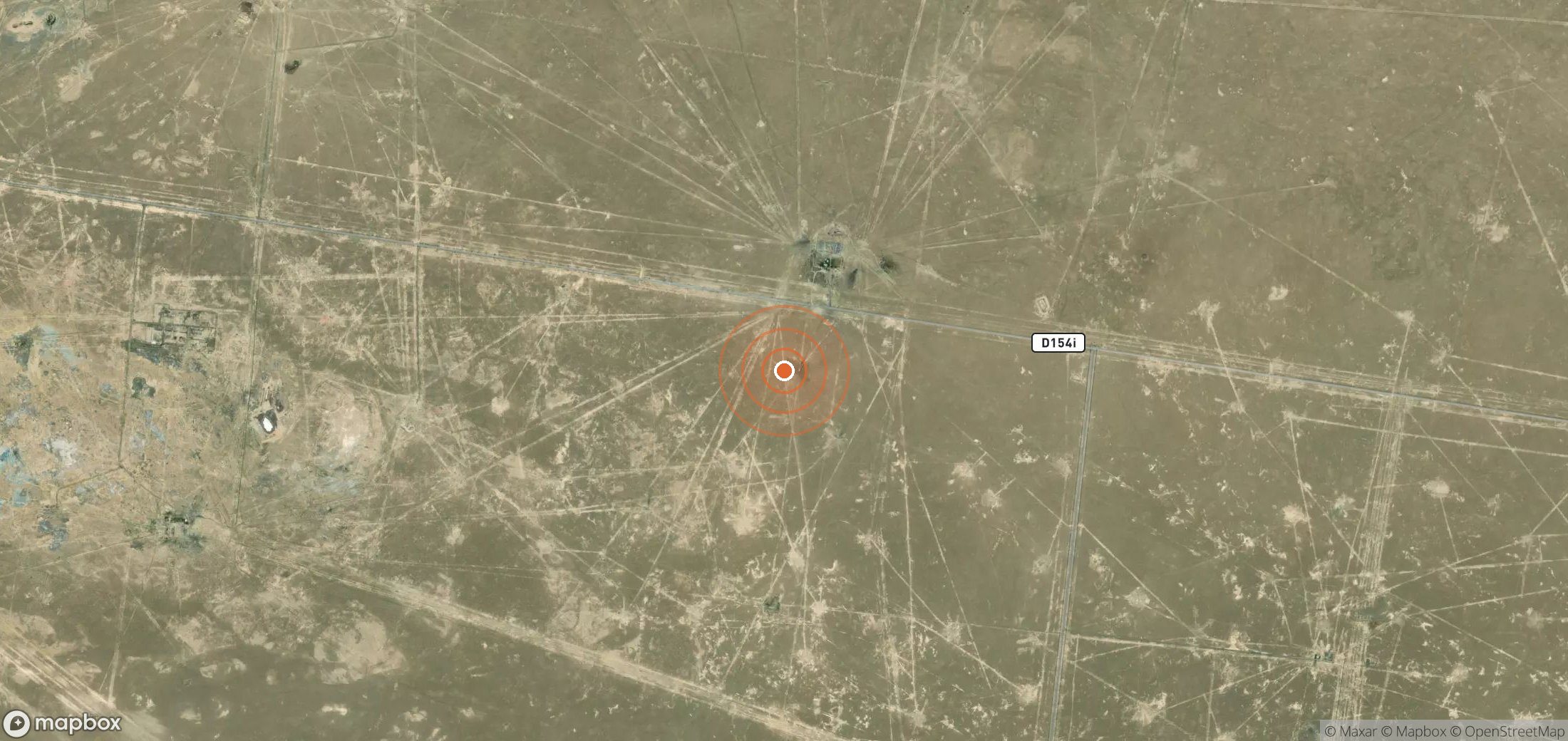 Mapa satelital de plumas de metano en UZB_S_120