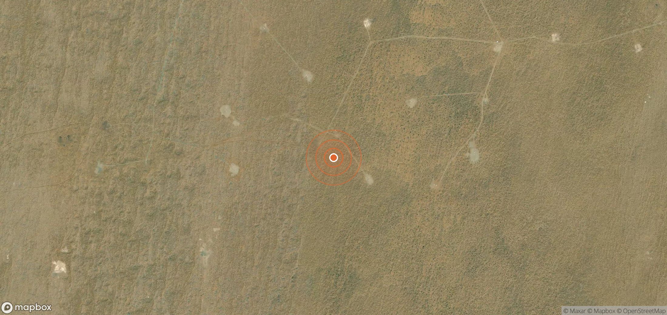Satellite map of methane plume locations in UZB_S_138