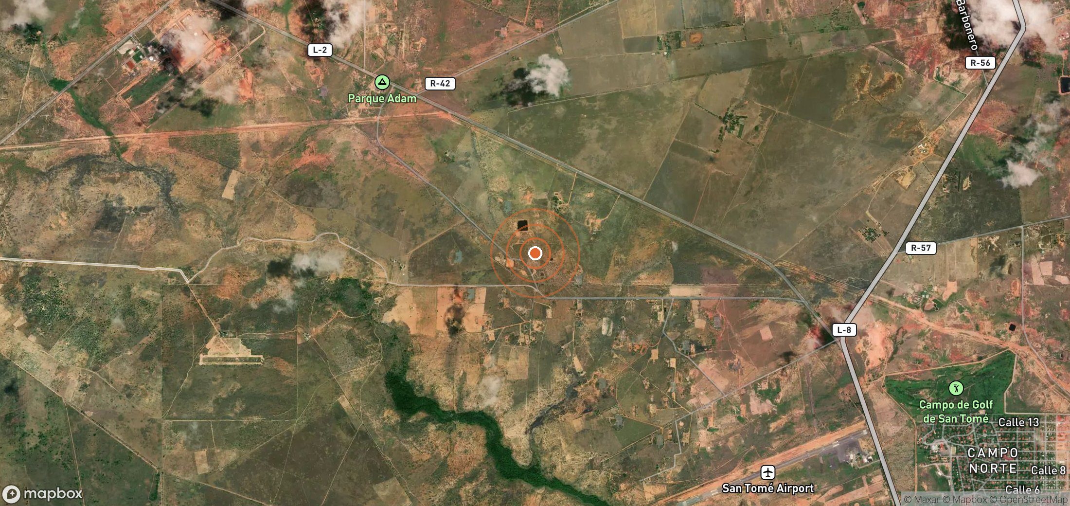 Mapa satelital de plumas de metano en VEN_S_017