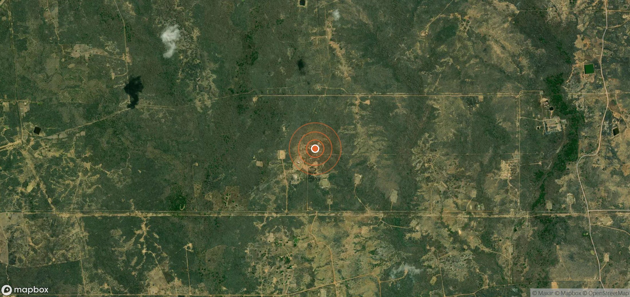 Mapa satelital de plumas de metano en VEN_S_065
