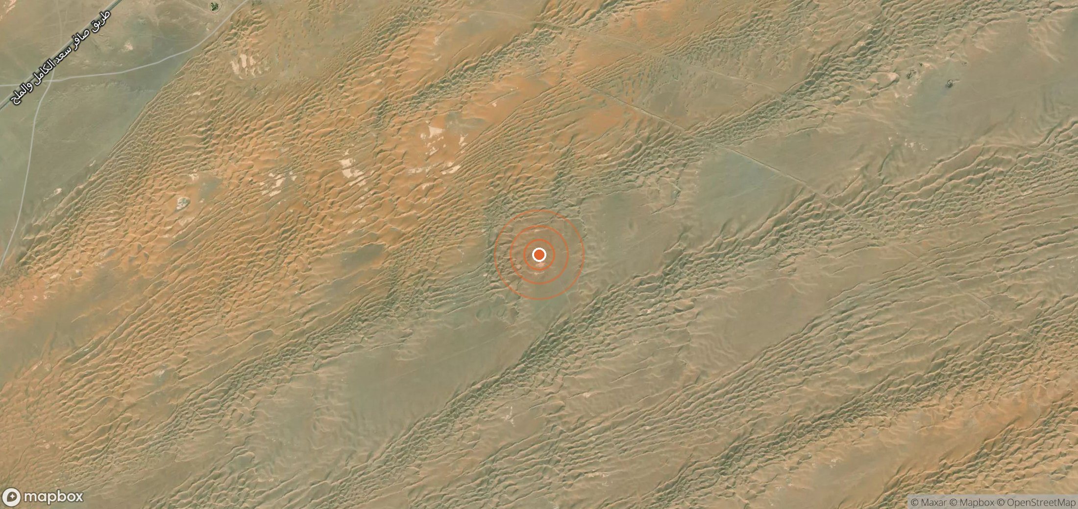 Satellite map of methane plume locations in YEM_S_014