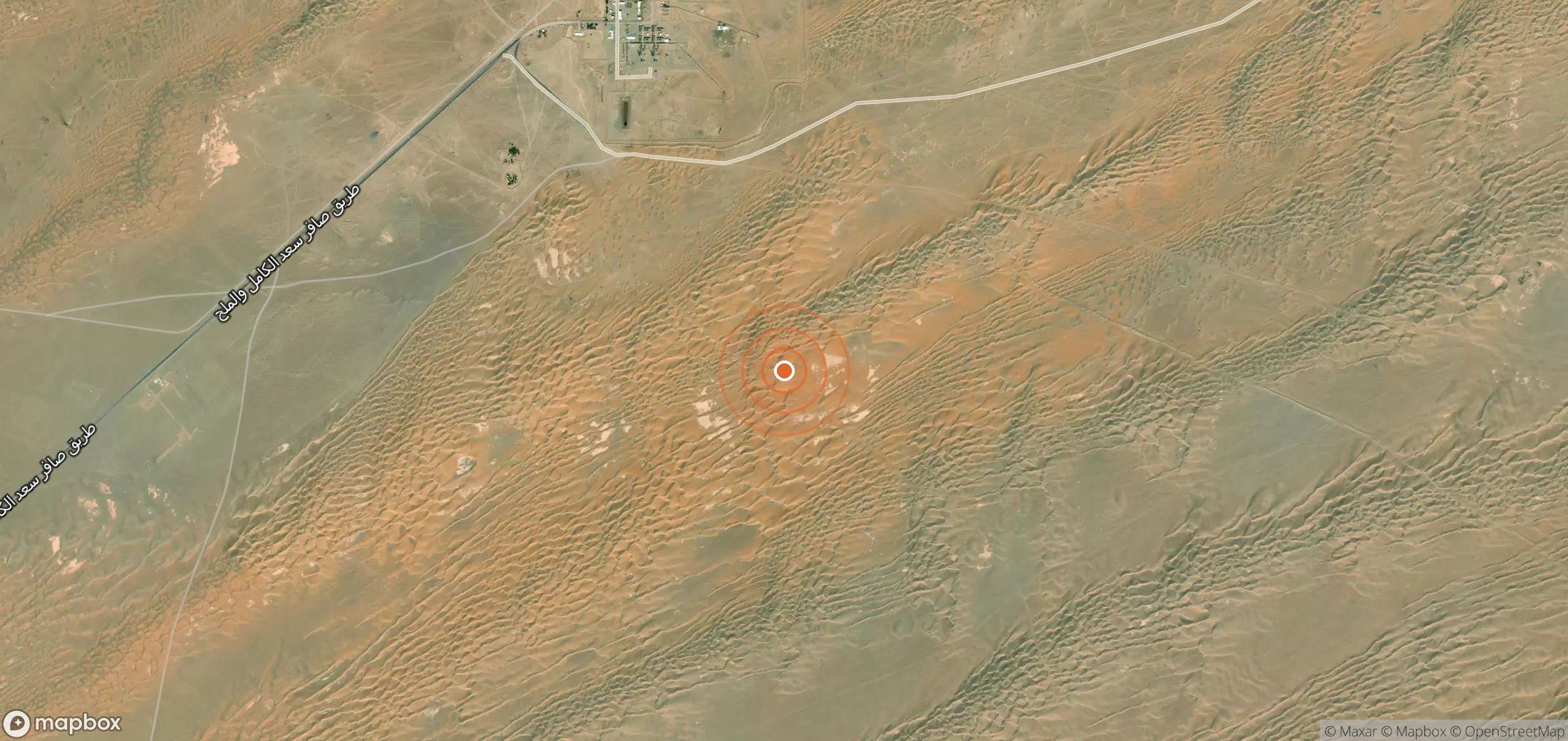 Satellite map of methane plume locations in YEM_S_016
